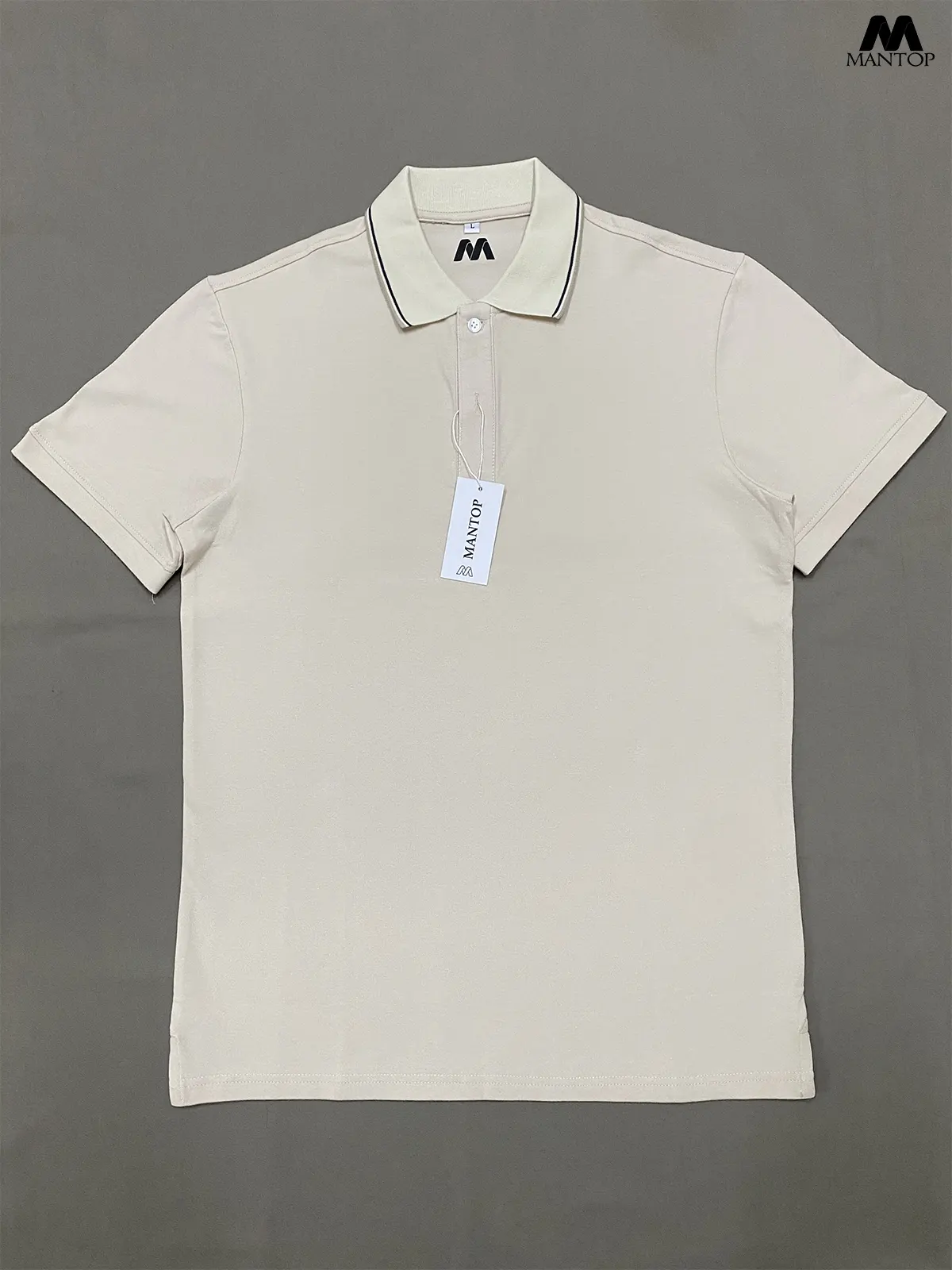 Áo Polo Nam MANTOP Cổ Sọc, Form Regular Chất Liệu Cotton Poly Thấm Hút Mồ Hôi